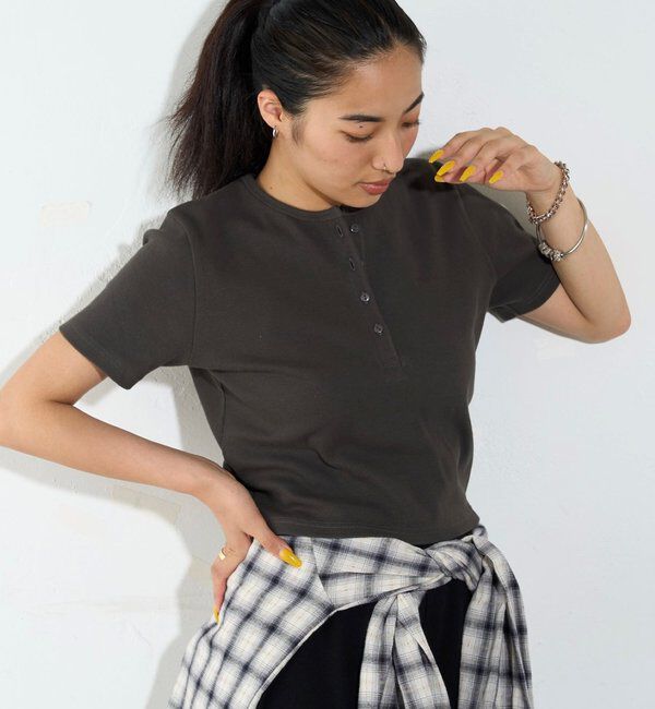  「【２サイズ 】ヘンリーネックTEE」|Tシャツ・カットソー|
