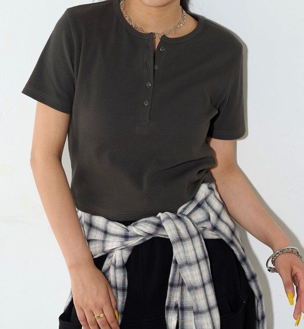  「【２サイズ 】ヘンリーネックTEE」|Tシャツ・カットソー|