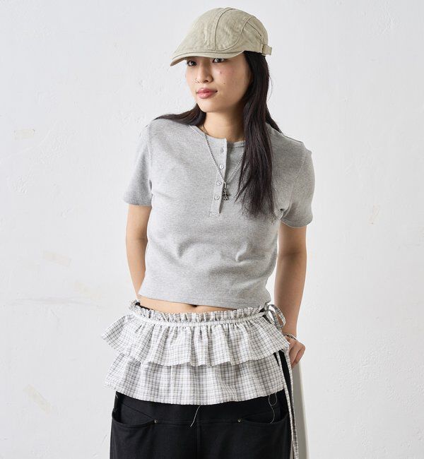  「【２サイズ 】ヘンリーネックTEE」|Tシャツ・カットソー|