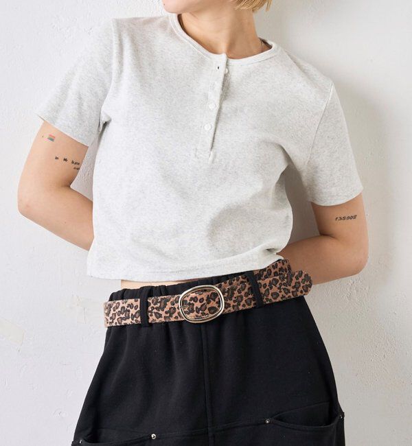  「【２サイズ 】ヘンリーネックTEE」|Tシャツ・カットソー|