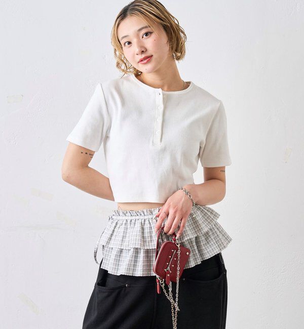  「【２サイズ 】ヘンリーネックTEE」|Tシャツ・カットソー|