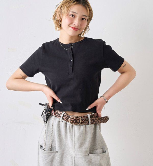  「【２サイズ 】ヘンリーネックTEE」|Tシャツ・カットソー|