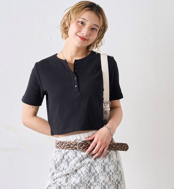  「【２サイズ 】ヘンリーネックTEE」|Tシャツ・カットソー|