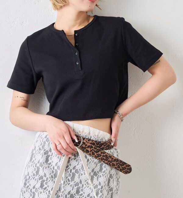  「【２サイズ 】ヘンリーネックTEE」|Tシャツ・カットソー|