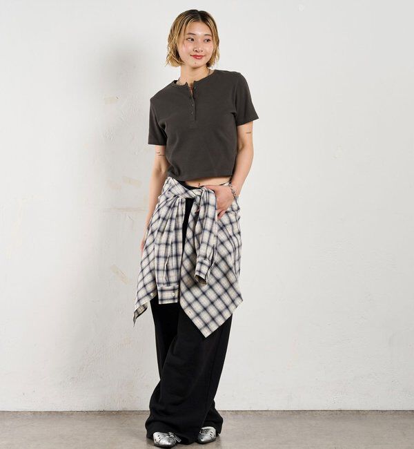  「【２サイズ 】ヘンリーネックTEE」|Tシャツ・カットソー|