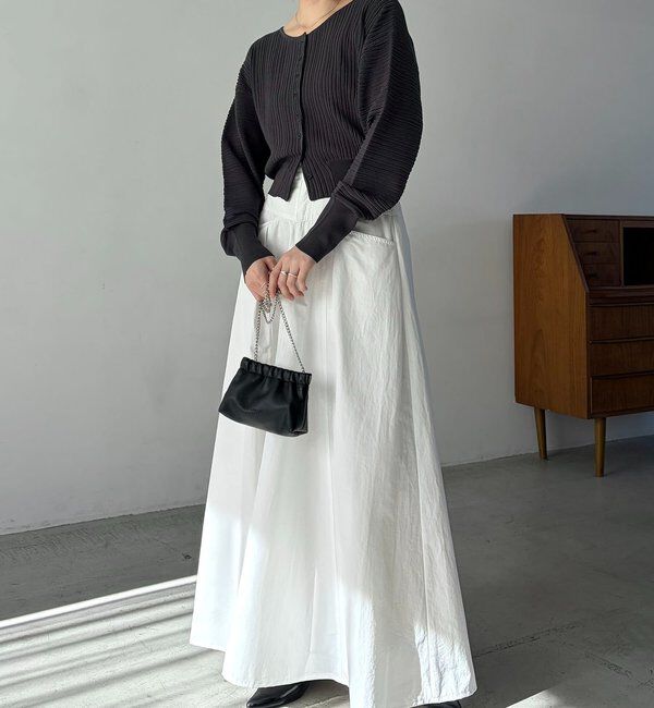  「プリーツパフカーディガン」|カーディガン|