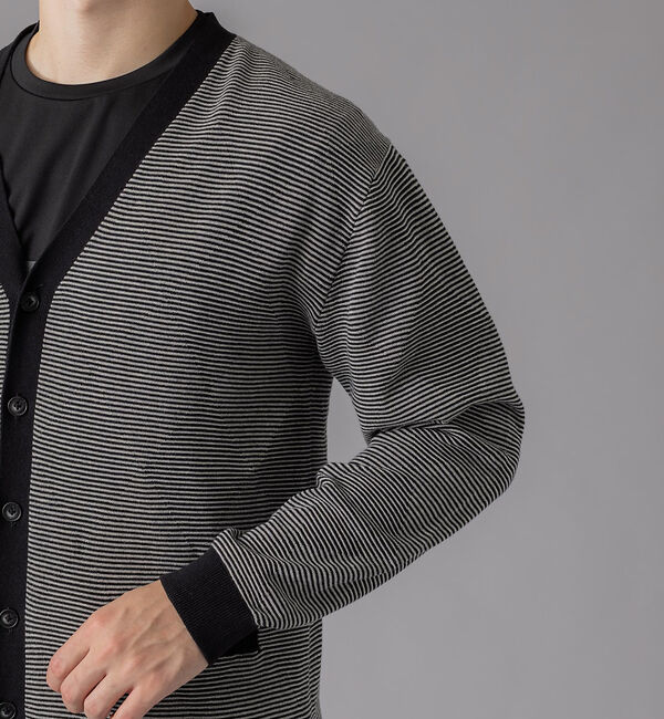 ABAHOUSE「シャドー ボーダー アーガイル カーディガン」|カーディガン|