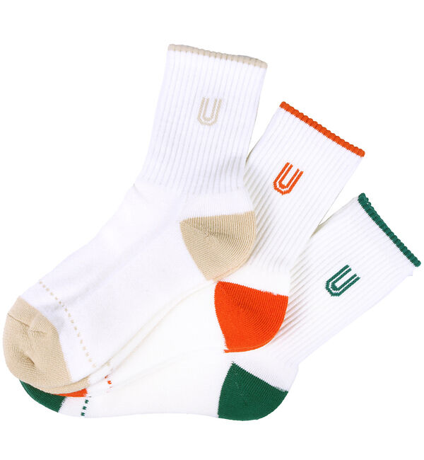 ABAHOUSE「3Pソックス UOロゴ シリーズ」|ソックス|