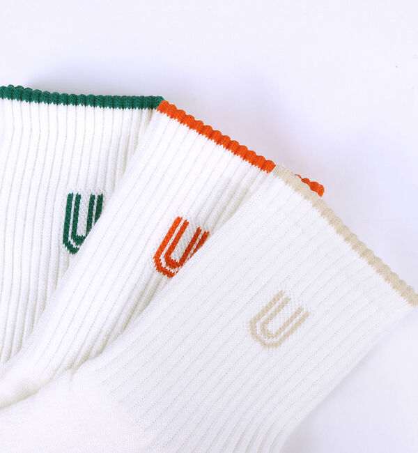 ABAHOUSE「3Pソックス UOロゴ シリーズ」|ソックス|