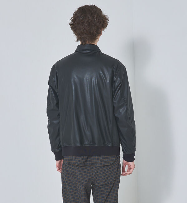 ABAHOUSE「ネオレザー フライト ブルゾン」|ブルゾン・スタジャン|