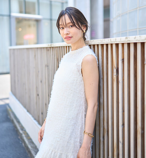 Rouge vif「フェザーノースリーブワンピース」|ワンピース|