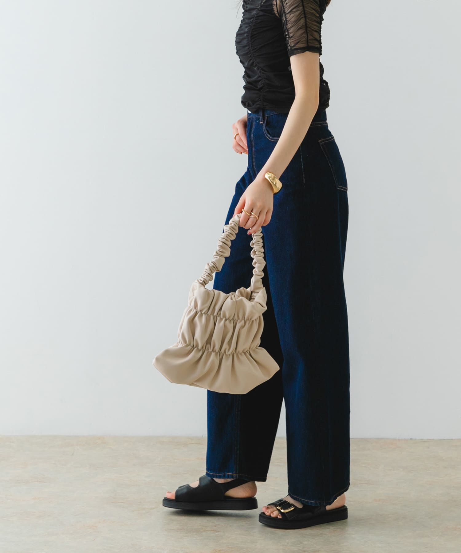 RODE SKO「ダブルギャザーバッグ」|ハンドバッグ|