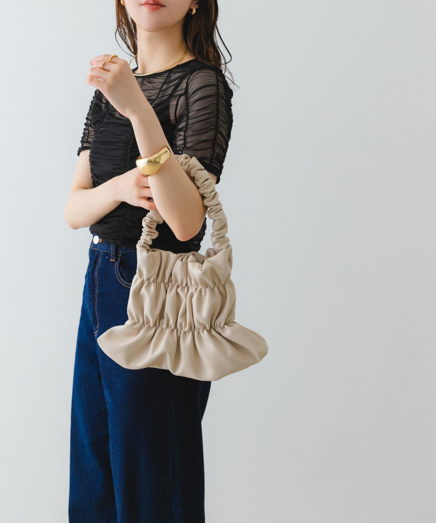 RODE SKO「ダブルギャザーバッグ」|ハンドバッグ|