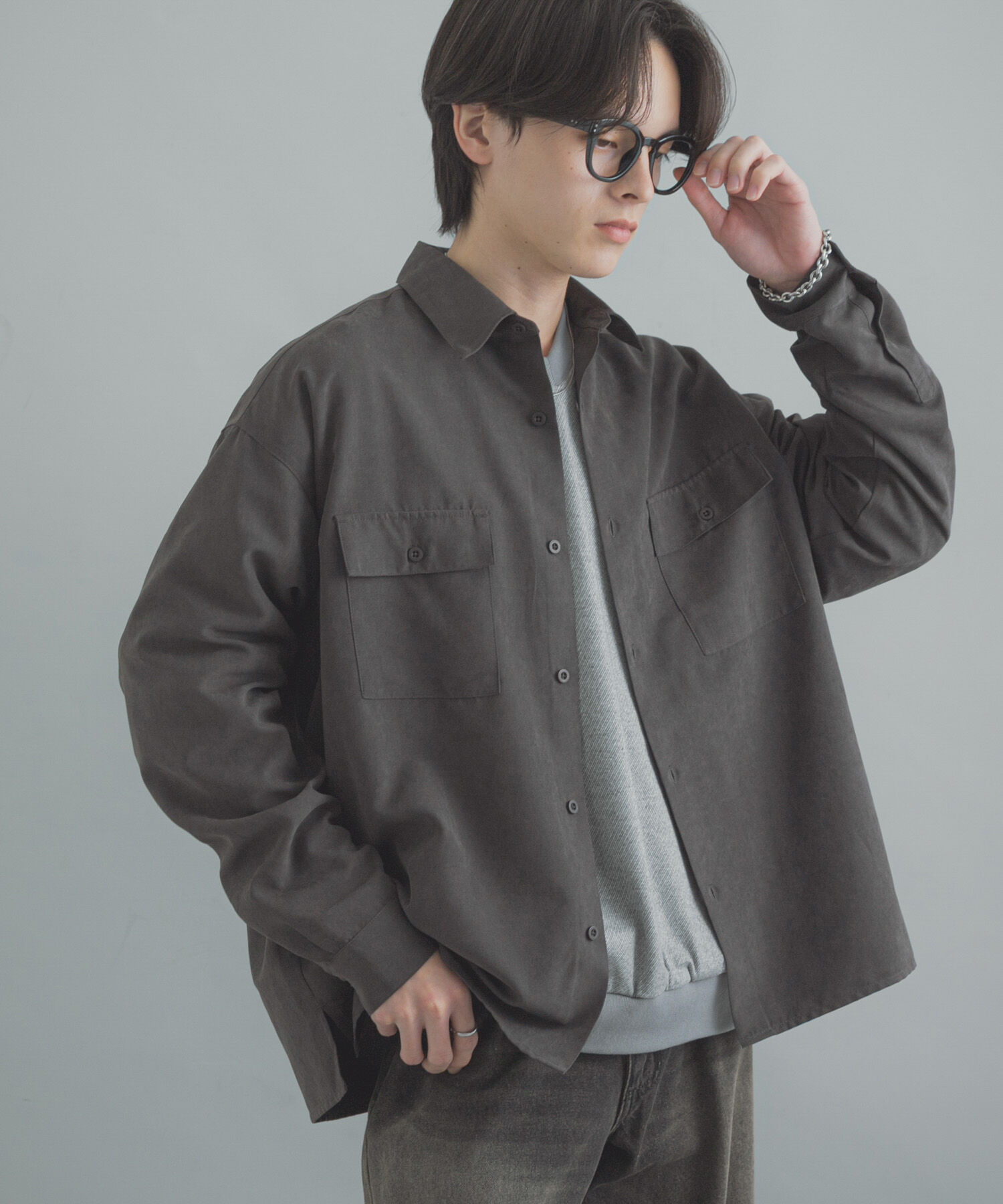 SENSE OF PLACE by URBAN RESEARCH「F/Sダブルポケットロングスリーブシャツ」|シャツ・ブラウス|