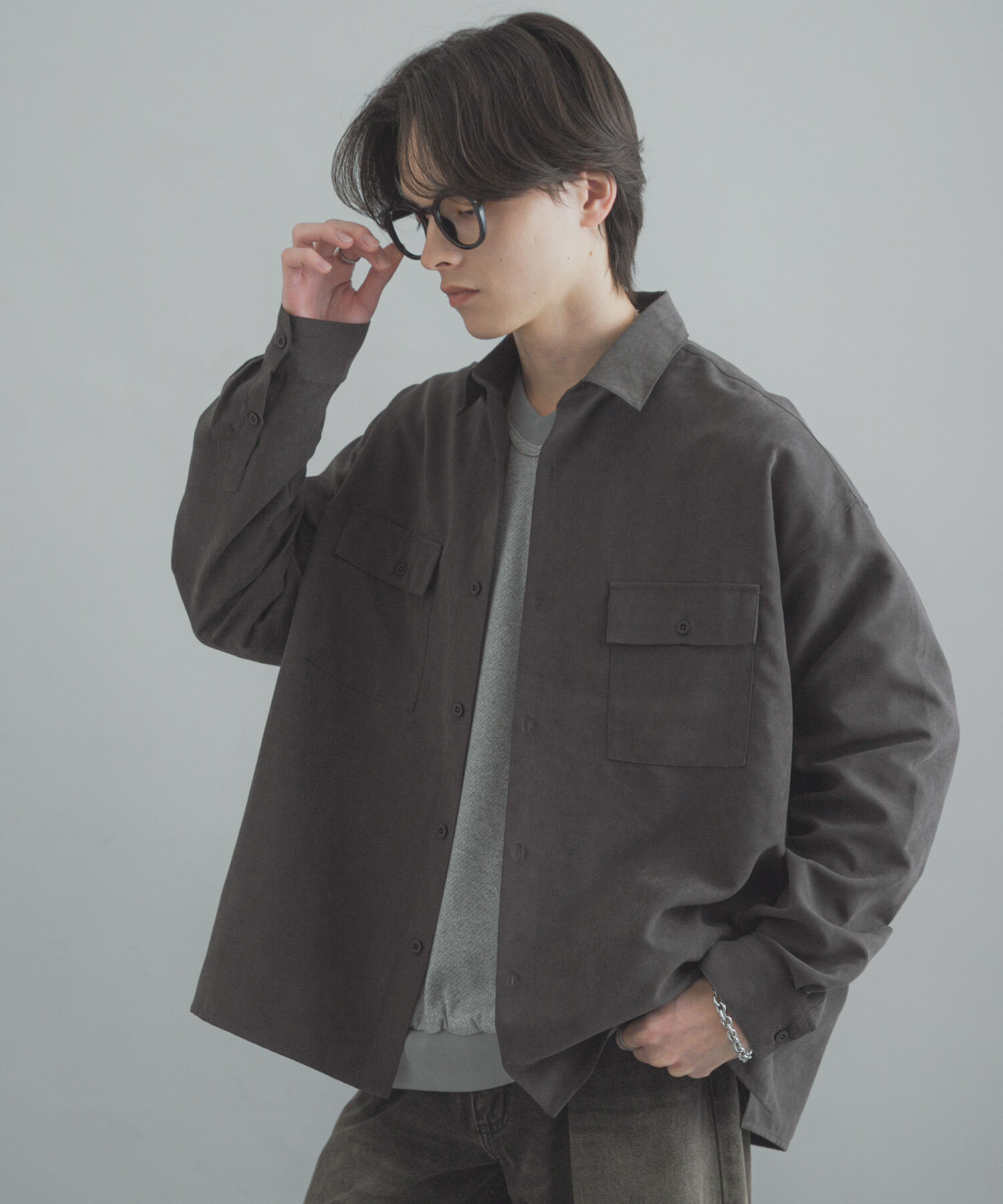 SENSE OF PLACE by URBAN RESEARCH「F/Sダブルポケットロングスリーブシャツ」|シャツ・ブラウス|