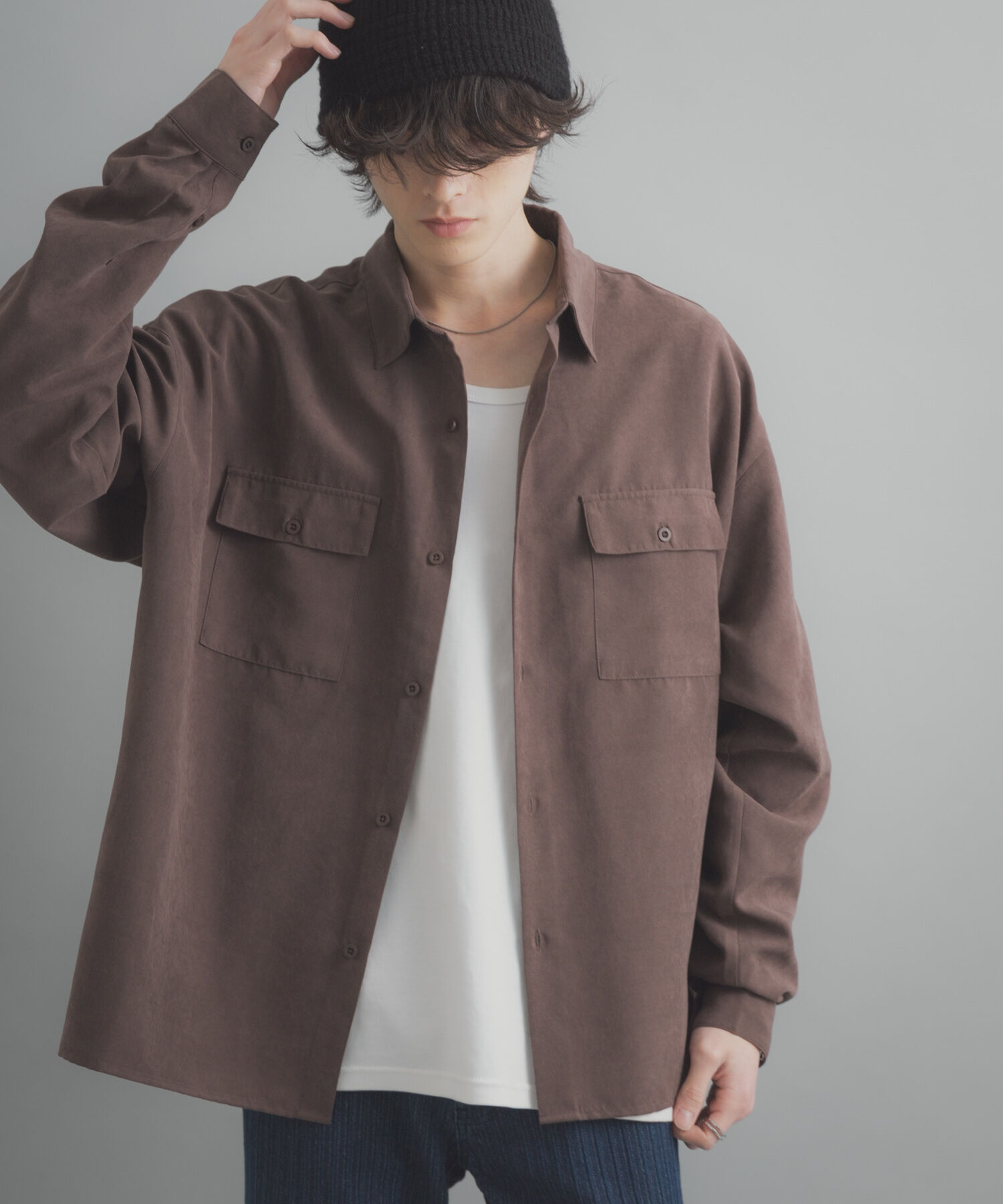 SENSE OF PLACE by URBAN RESEARCH「F/Sダブルポケットロングスリーブシャツ」|シャツ・ブラウス|