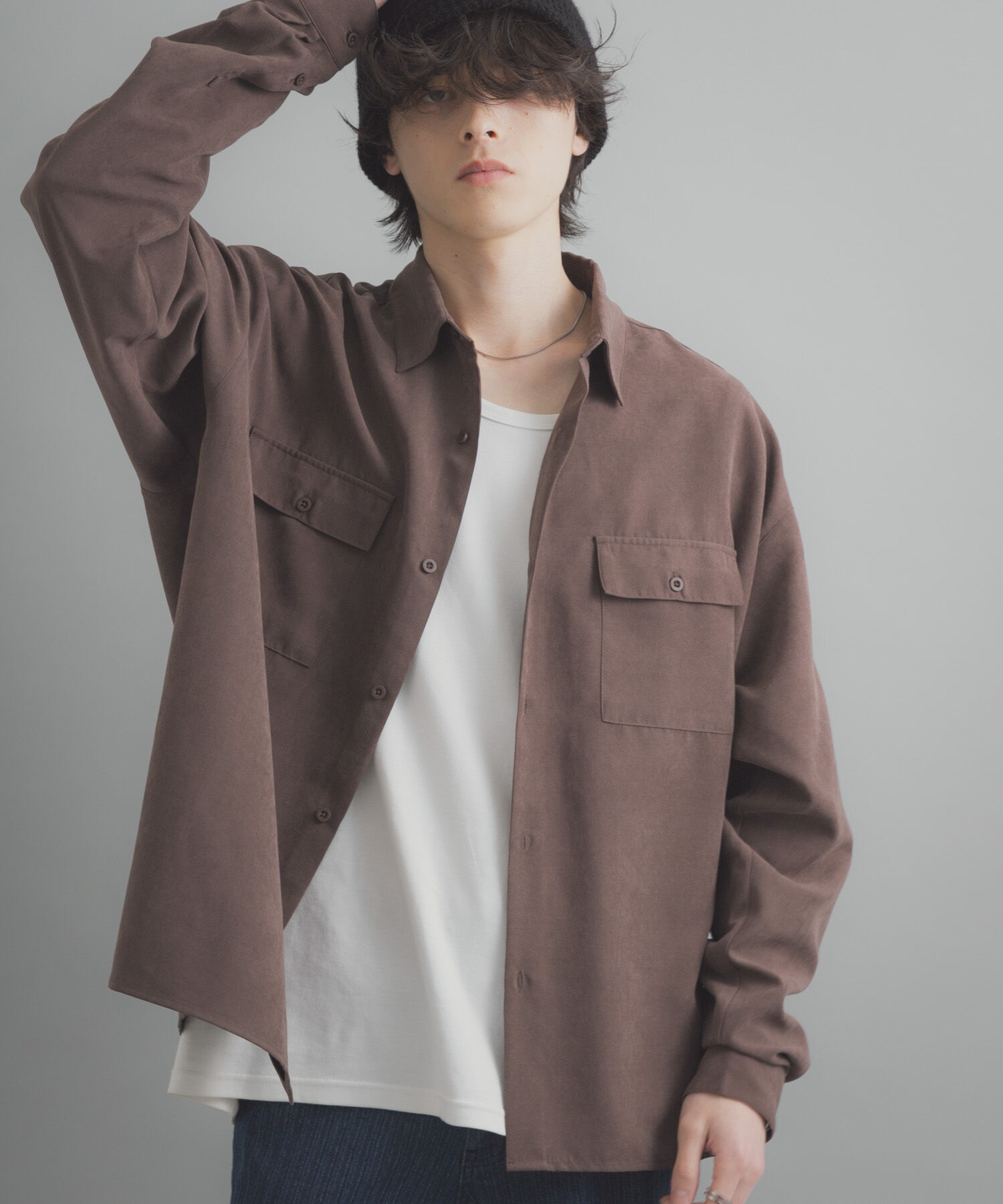 SENSE OF PLACE by URBAN RESEARCH「F/Sダブルポケットロングスリーブシャツ」|シャツ・ブラウス|