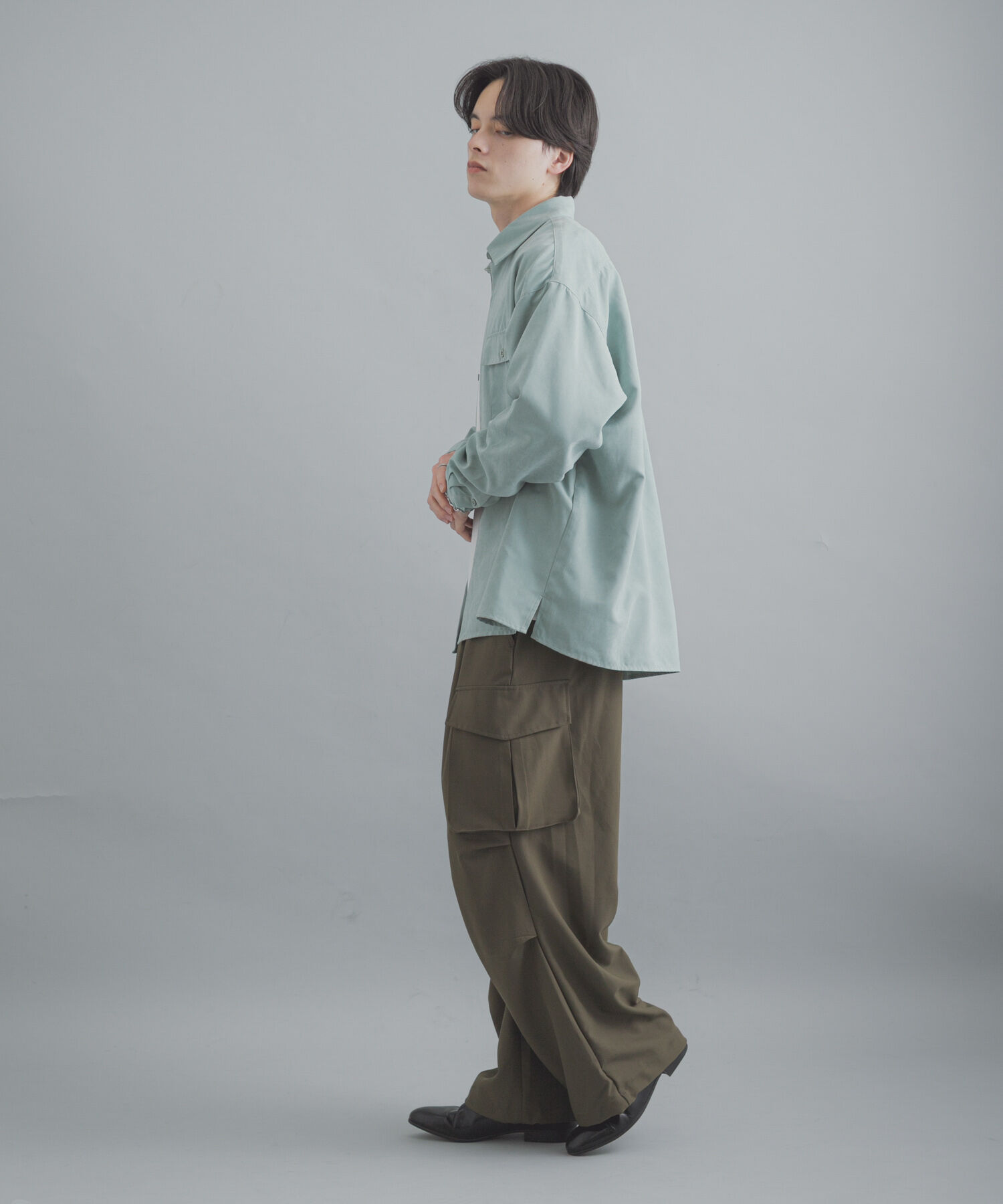 SENSE OF PLACE by URBAN RESEARCH「F/Sダブルポケットロングスリーブシャツ」|シャツ・ブラウス|