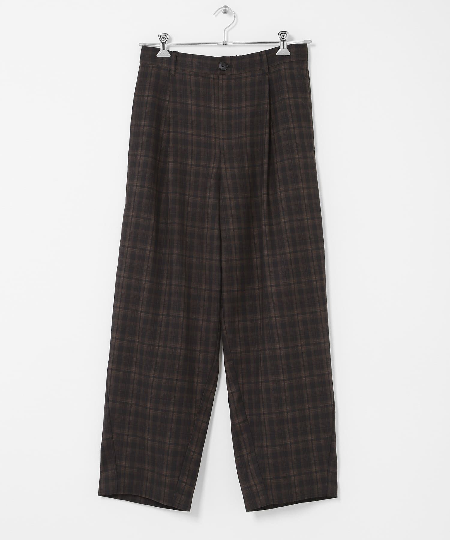 SENSE OF PLACE by URBAN RESEARCH「チェックバレルレッグワイドパンツ」|その他|