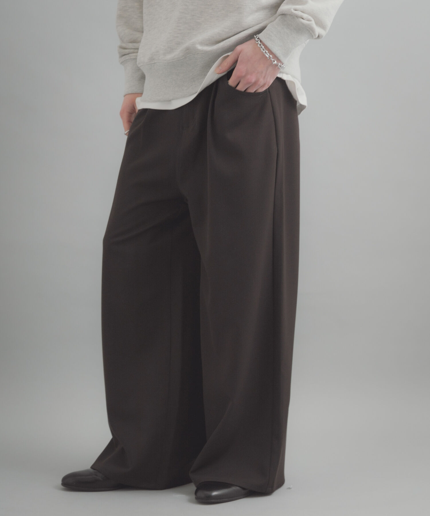 SENSE OF PLACE by URBAN RESEARCH「ラウンドポケットワンタックワイドスラックス」|その他|