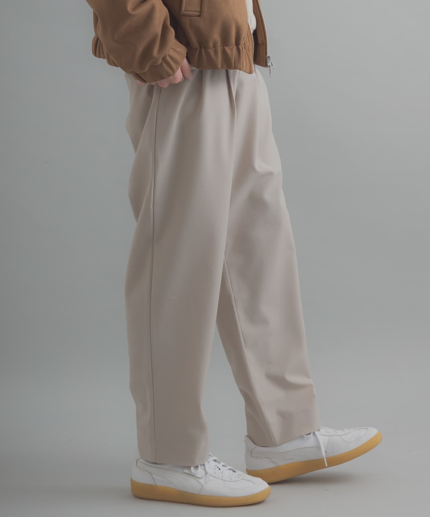 SENSE OF PLACE by URBAN RESEARCH「ダブルタックテーパードパンツ」|その他|ライトベージュ