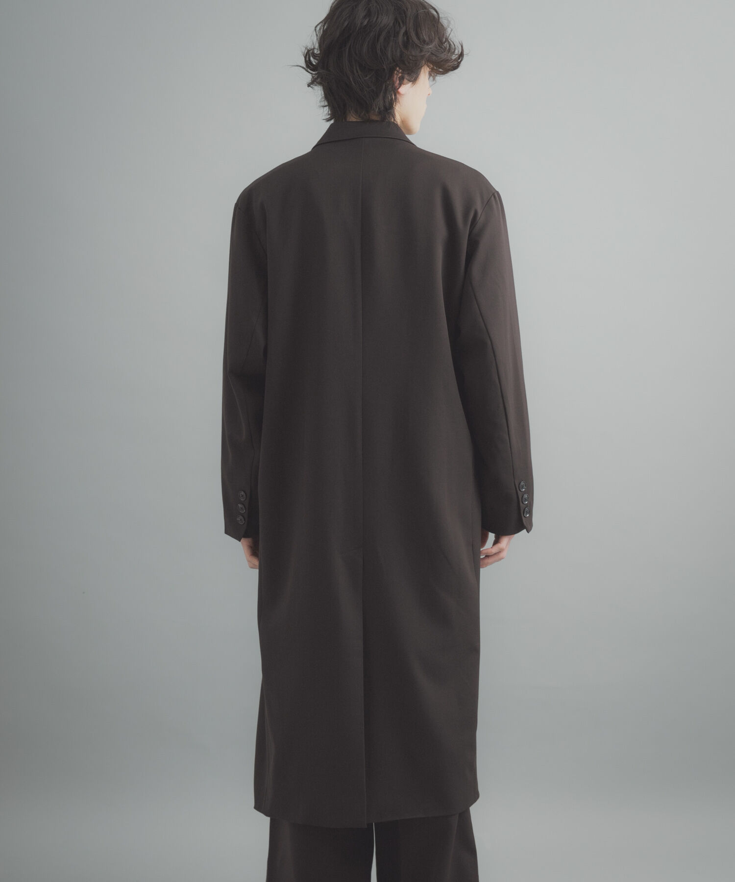 SENSE OF PLACE by URBAN RESEARCH「ダブルブレストロングコート」|ノーカラーコート|