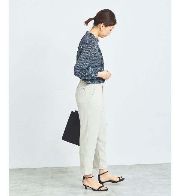 le.coeur blanc「《手洗い可能》デシンキカプリントスカーフタイブラウス」|シャツ・ブラウス|