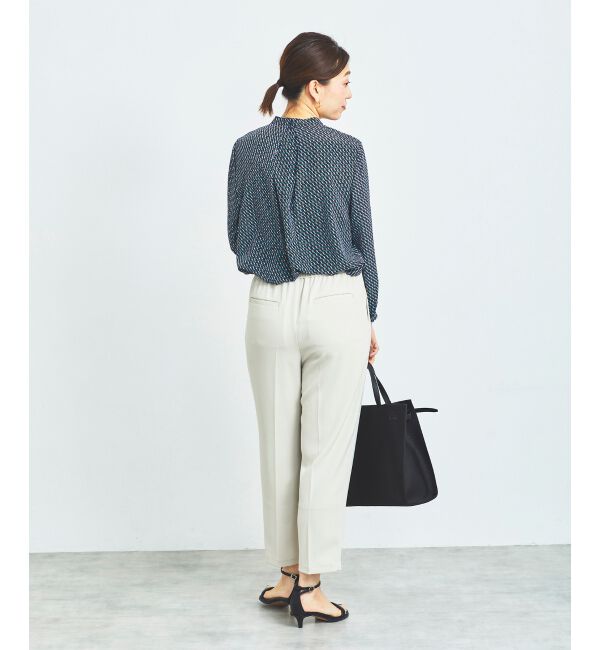 le.coeur blanc「《手洗い可能》デシンキカプリントスカーフタイブラウス」|シャツ・ブラウス|