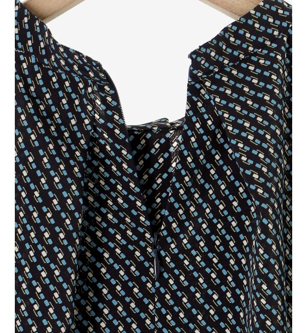 le.coeur blanc「《手洗い可能》デシンキカプリントスカーフタイブラウス」|シャツ・ブラウス|