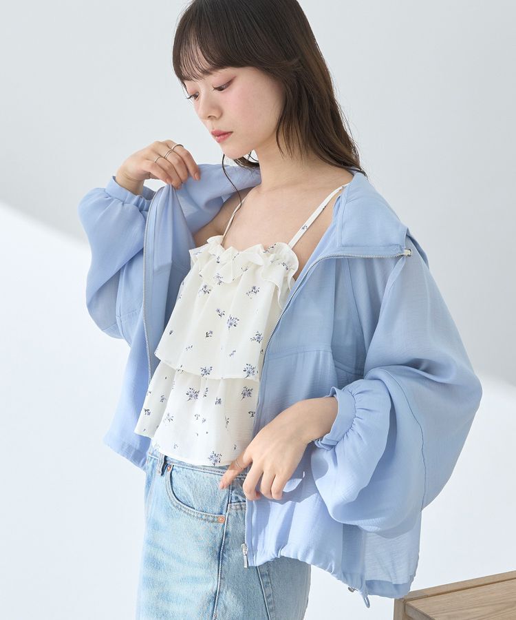 earth music&ecology「シアージップパーカー」|ブルゾン・スタジャン|