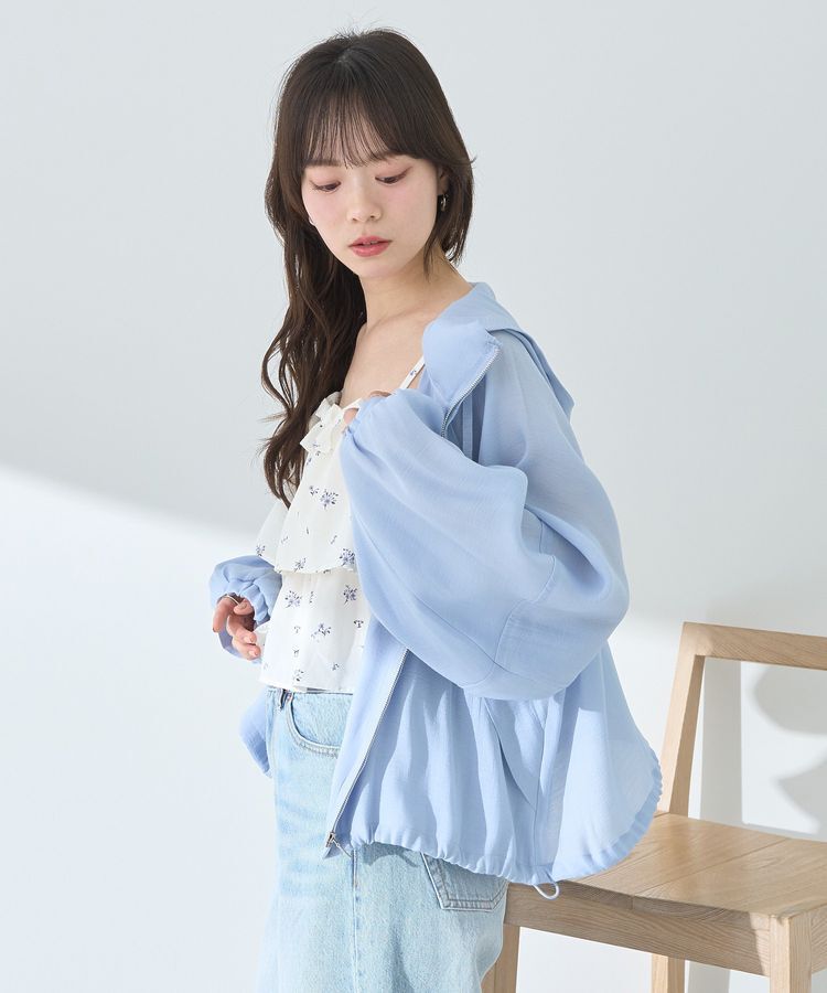 earth music&ecology「シアージップパーカー」|ブルゾン・スタジャン|