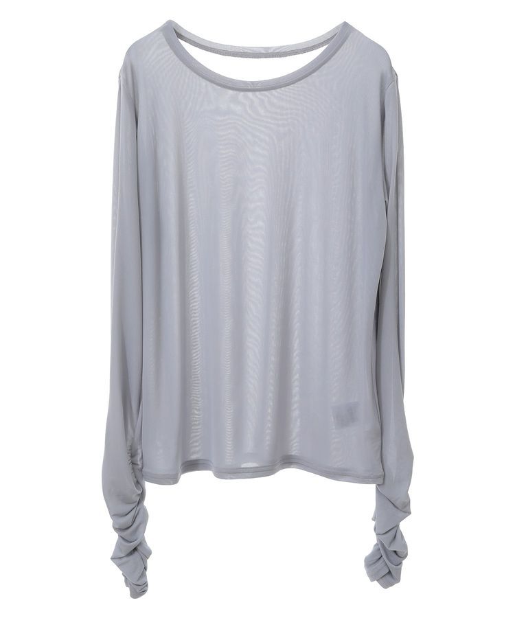 earth music&ecology「シャーリングスリーブシアープルオーバー」|Tシャツ・カットソー|