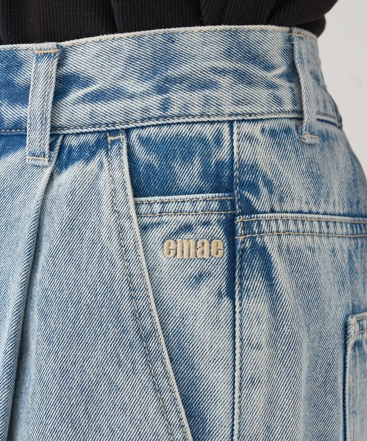 earth music&ecology「ワンポイントロゴ刺繍デニムパンツ」|デニム|