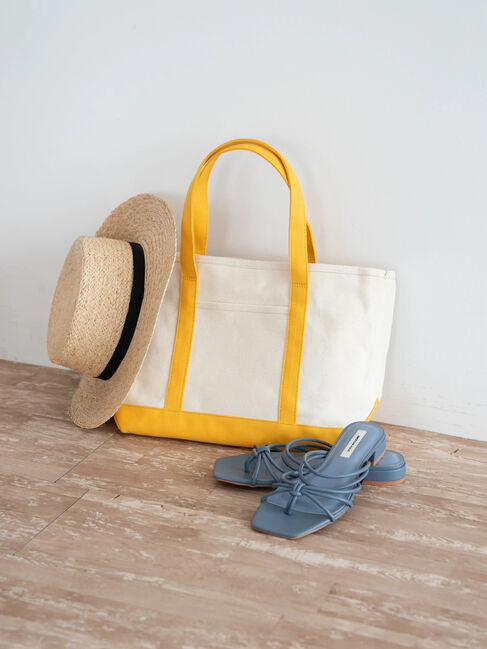  「CANVAS 2WAY TOTE BAG」|ハンドバッグ|イエロー