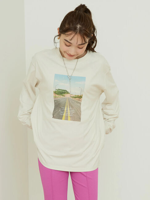 AMERICAN HOLIC「ロゴフォト転写カットプルオーバー」|Tシャツ・カットソー|