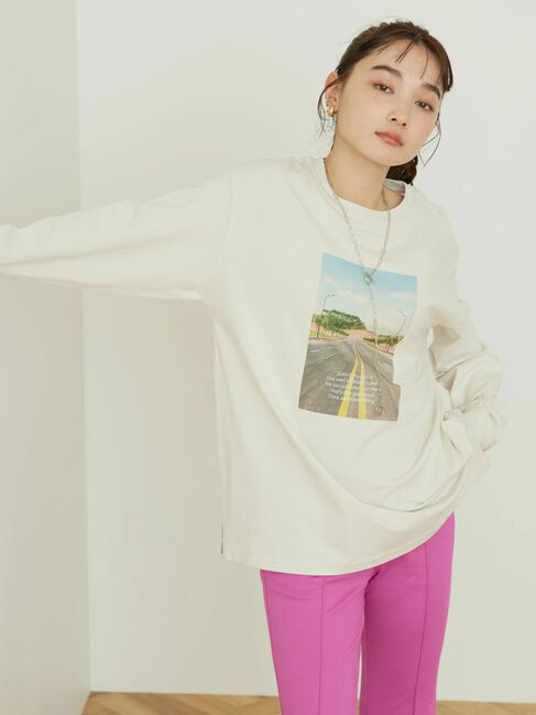 AMERICAN HOLIC「ロゴフォト転写カットプルオーバー」|Tシャツ・カットソー|B