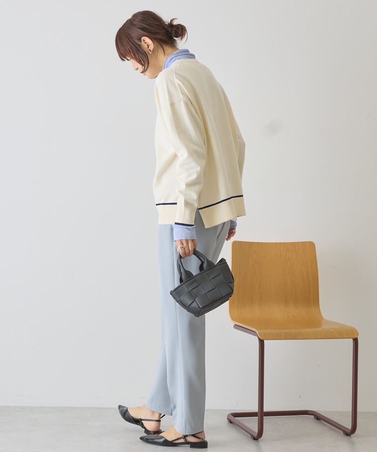 AMERICAN HOLIC「バイカラークルーネックニットプルオーバー」|ニット・セーター|