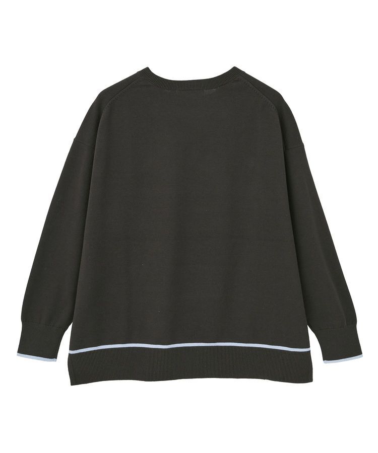 AMERICAN HOLIC「バイカラークルーネックニットプルオーバー」|ニット・セーター|