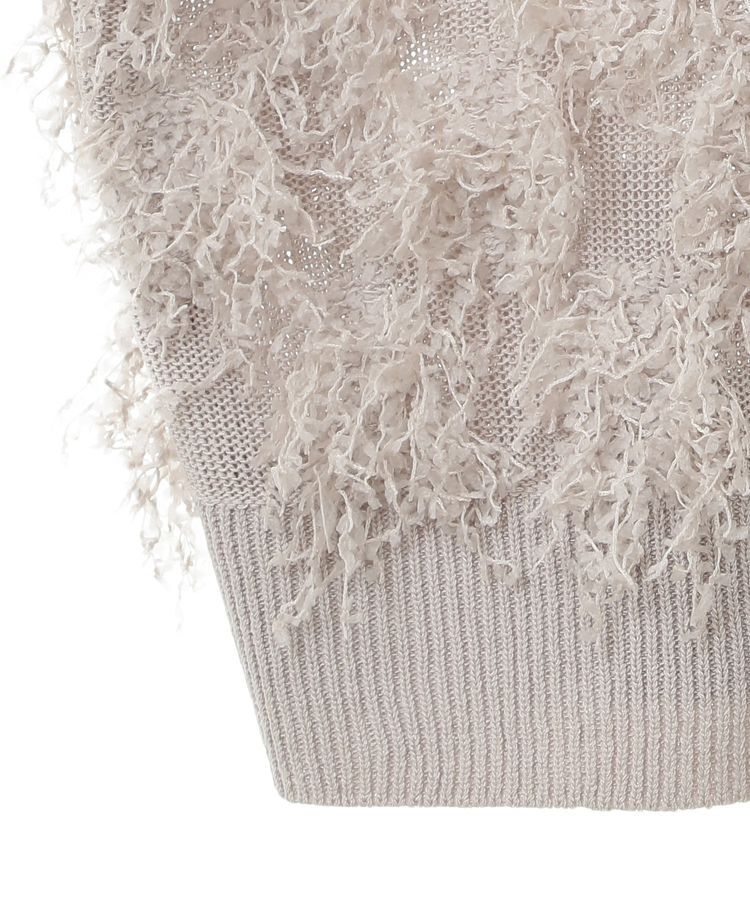 Green Parks「フリンジニットベスト」|ベスト・ジレ|