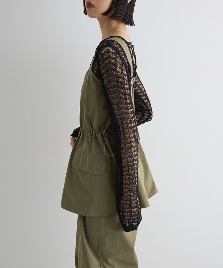 AnriettMusee「ヴィンテージペプラムオールインワン」|オールインワン|