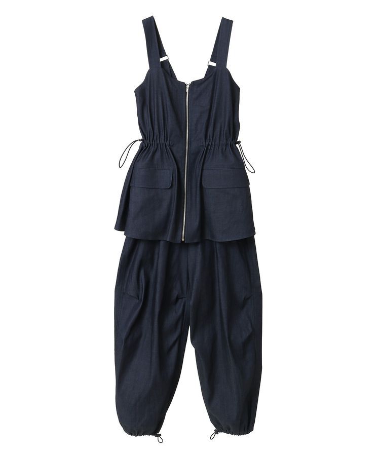 AnriettMusee「ヴィンテージペプラムオールインワン」|オールインワン|