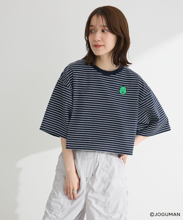 Green Parks「ジョグマン/ボーダーワイドショートTシャツ」|Tシャツ・カットソー|