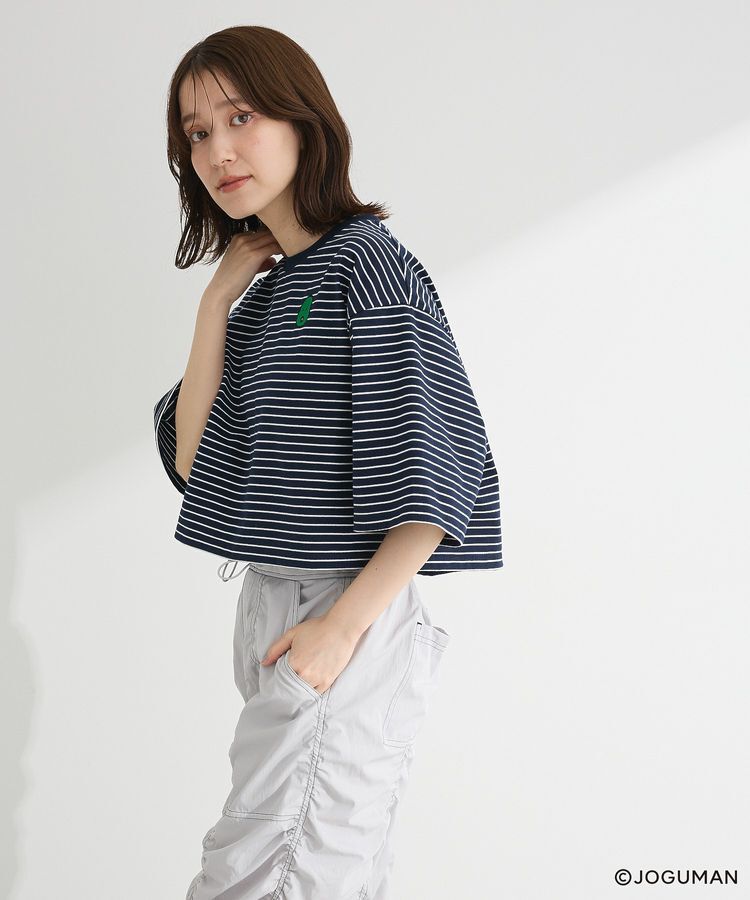 Green Parks「ジョグマン/ボーダーワイドショートTシャツ」|Tシャツ・カットソー|