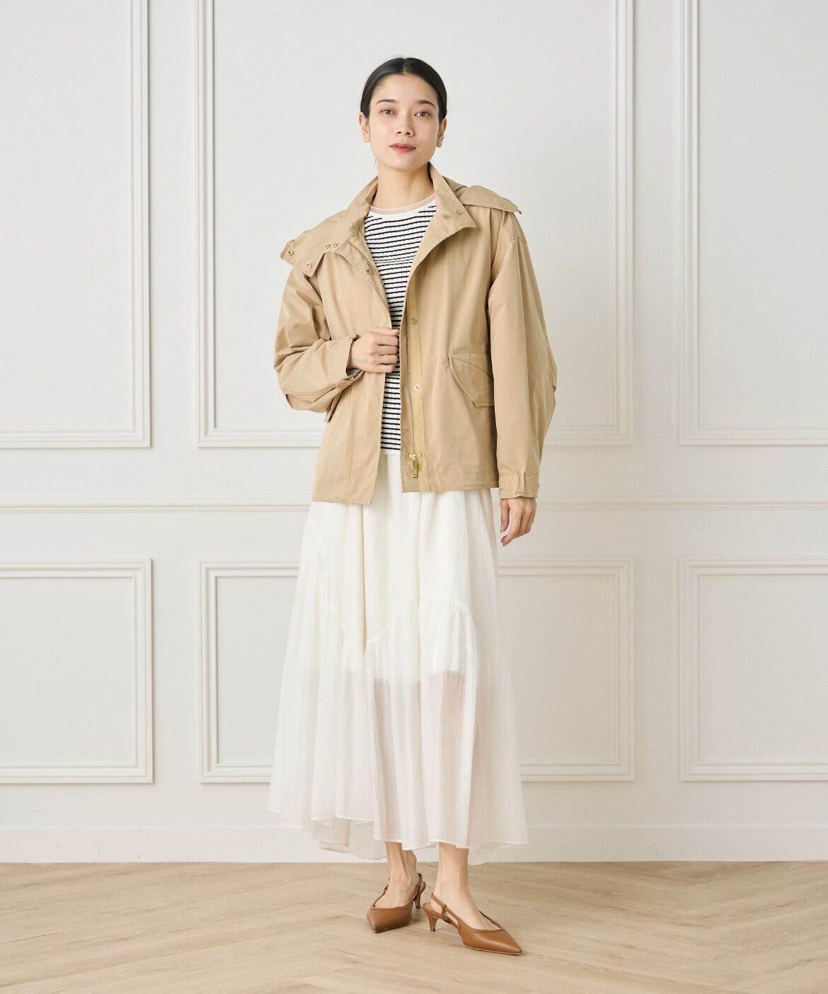 INED「ショートモッズコート」|ミリタリー・モッズコート|