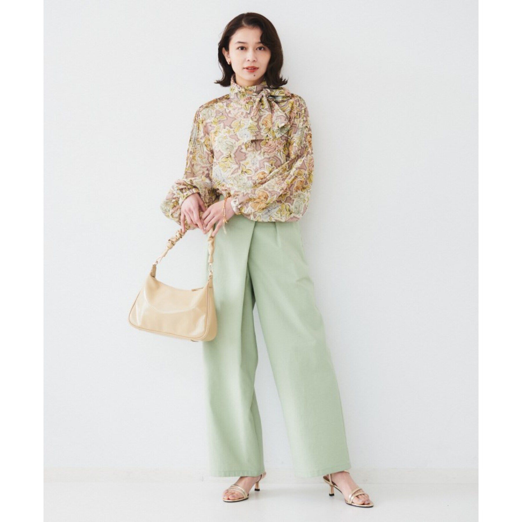 UNTITLED「【セットアップ可能】フロントラップ ワイドパンツ」|その他|