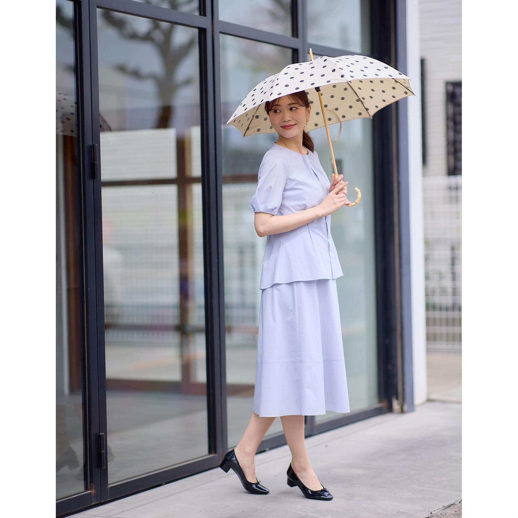 Reflect「【晴雨兼用／紫外線遮蔽率99％以上／雨の日もおしゃれに◎】バンブーハンドル長傘」|傘|
