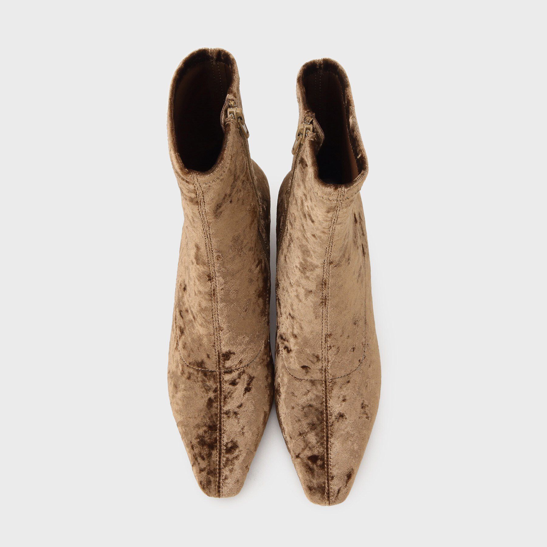 GALLEST「クラッシュベロアショートブーツ」|ショートブーツ|