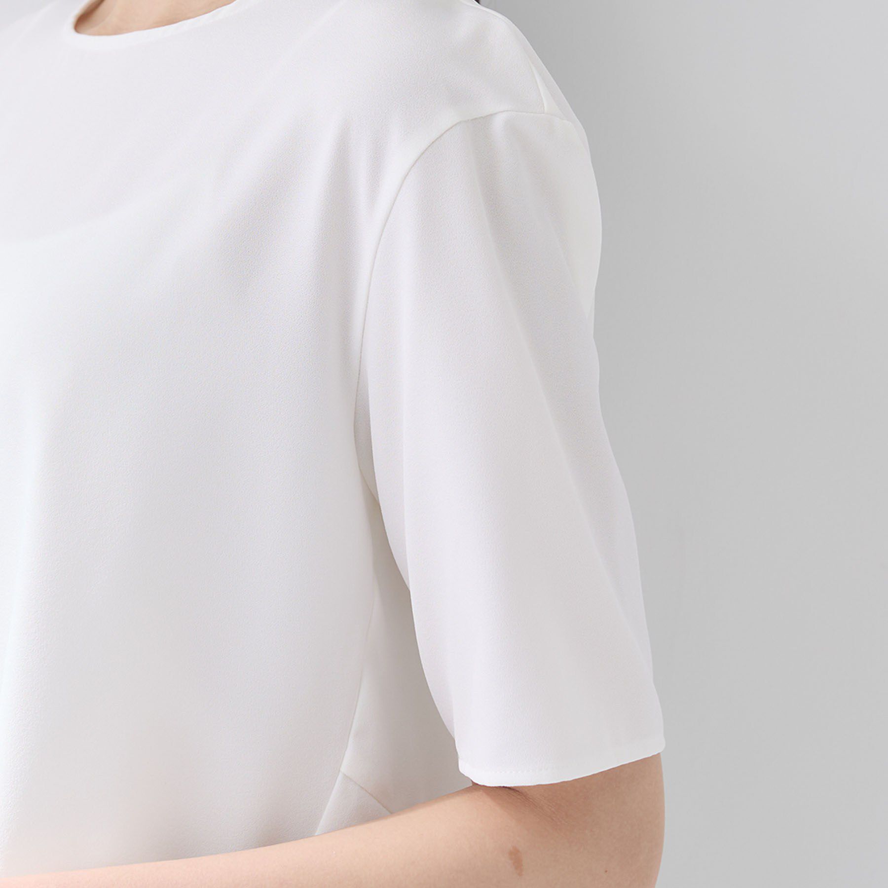 INDIVI「【SETUP可能】エアリーバックシャンブラウス」|Tシャツ・カットソー|