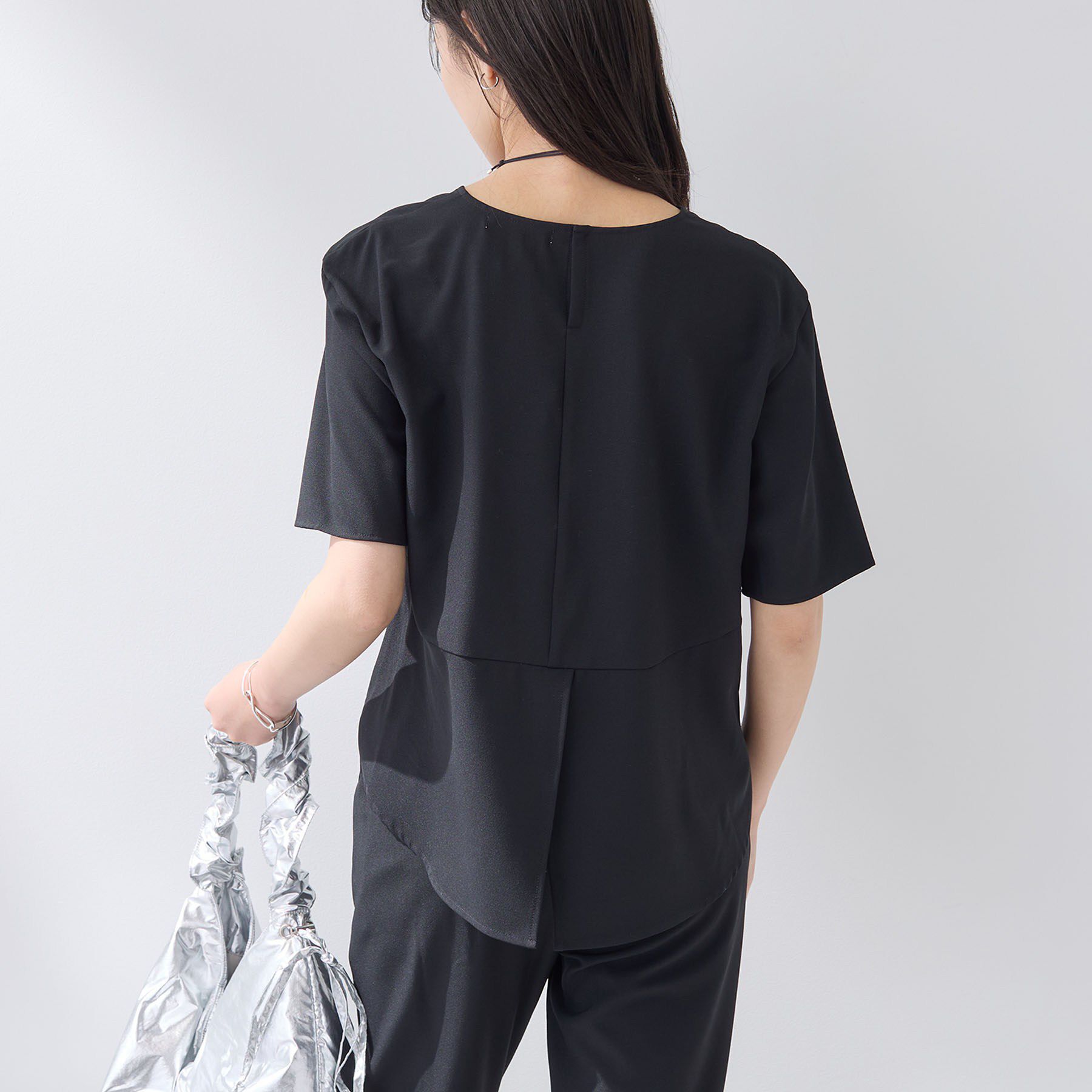 INDIVI「【SETUP可能】エアリーバックシャンブラウス」|Tシャツ・カットソー|