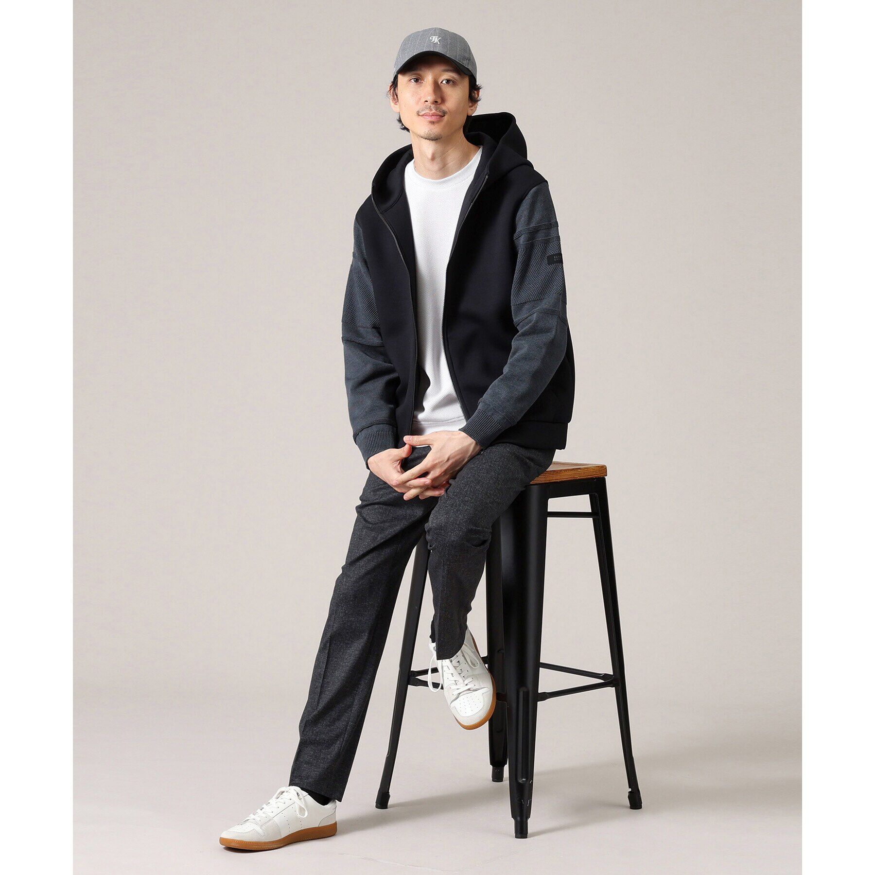 TAKEO KIKUCHI「【ONOFF対応】TRダブルニット ストレッチパンツ」|その他|